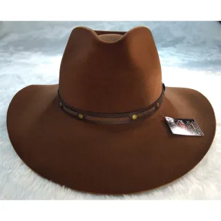 Chapéu Classic Country Cowboy e Cowgirl - Aba 8 Cm - Chocolate