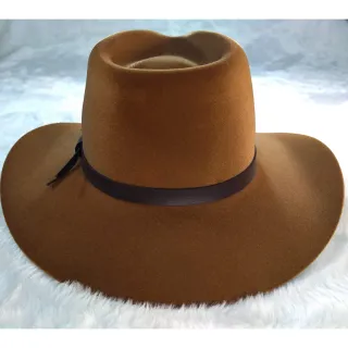 Chapéu Classic Country Cowboy e Cowgirl - Aba 8 Cm - Chocolate