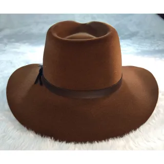 Chapéu Classic Country Cowboy e Cowgirl - Aba 8 Cm - Chocolate