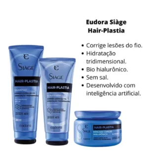 Eudora - Plastia Completo Siàge Hair - A - Shamp+Cond+Masc