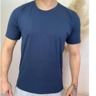 Camiseta Lisa Premium Algodão Masculina - Cores: Preta, Branca, Cinza, Azul Marinho - Cinza