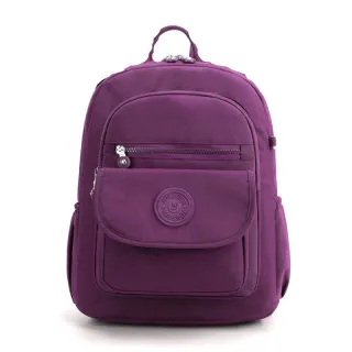 Média mochila feminina casual impermeável em nylon - Preta 102703