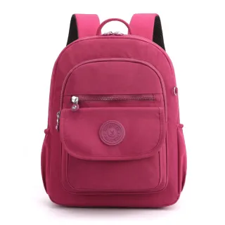Média mochila feminina casual impermeável em nylon - Preta 102703