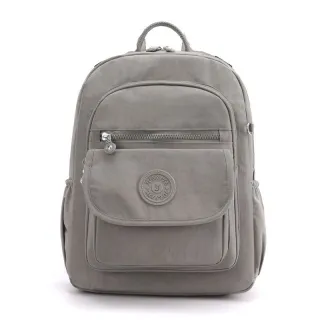 Média mochila feminina casual impermeável em nylon - Preta 102703