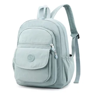 Média mochila feminina casual impermeável em nylon - Preta 102703
