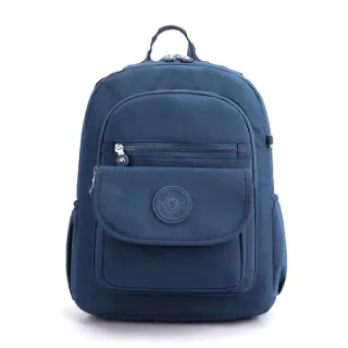 Média mochila feminina casual impermeável em nylon - Preta 102703