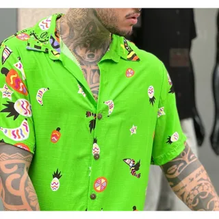 Camisa manga curta unissex - Green Barrada, promoção! - P