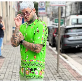 Camisa manga curta unissex - Green Barrada, promoção! - P