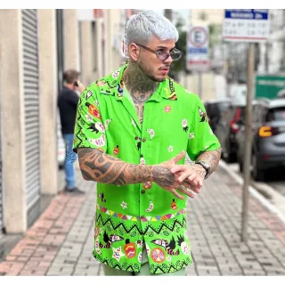 Camisa manga curta unissex - Green Barrada, promoção! - P