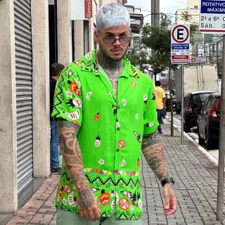 Camisa manga curta unissex - Green Barrada, promoção! - P