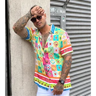 Camisa Salada de Frutas Manga Curta Unissex - PROMOÇÃO - G