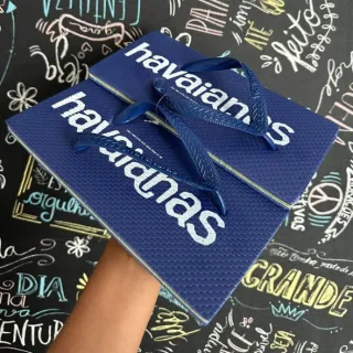 Envio Rápido Chinelo Havaianas Quadrada Japonesa EVA Super Leve Confortável - HVNS Rosa