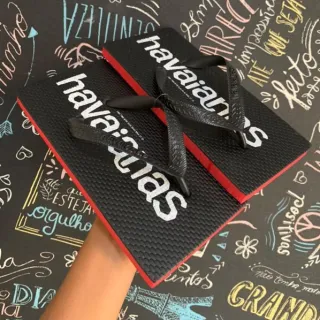 Envio Rápido Chinelo Havaianas Quadrada Japonesa EVA Super Leve Confortável - HVNS Rosa
