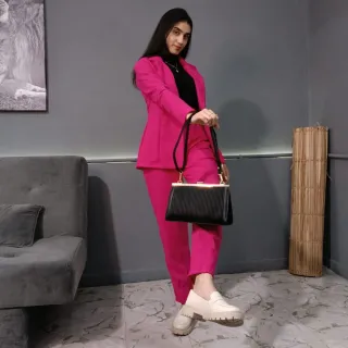 Conjunto Feminino Blazer Calça em Linho Max Alfaiataria - Cru