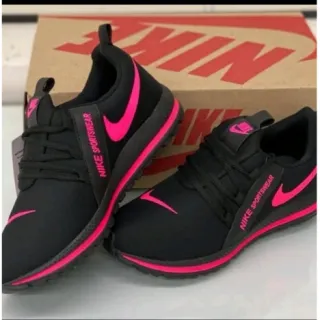 Envio Imediato Tênis Esportivo Feminino F1 Caminhada Academia Frete Grátis - NUDE/MOLETON