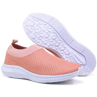 Moda Feminina Tendência Inverno 2023: Tênis Confortável Casual Meia Elástico - Preto/Sola Preta