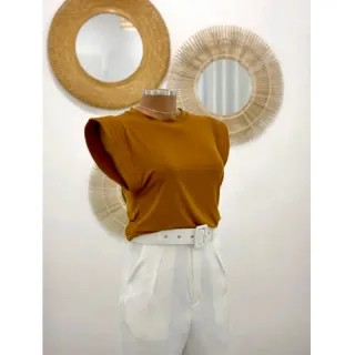 Promoção! Blusa Feminina Casual Trabalho Passeios | Mulher Moderna - Nude