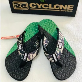 Lançamento Cyclone Masculino: Sandália Reggae Antiderrapante Confortável - Cyclone AMARELO/PRETO