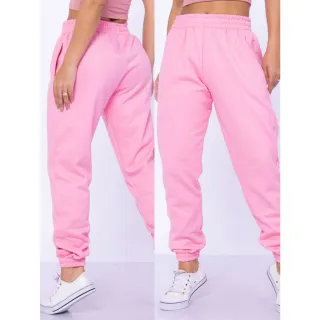 Cintura alta Calça Jogger Feminina de Moletom - Preto