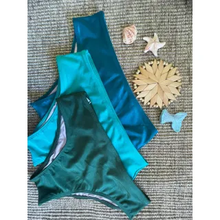Biquini moda praia feminino, calcinha larga com bojo de sustentação em poliamida (Ref200) - GG