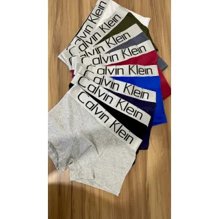 Novidade: Kit 6 Peças Cuecas Box Masculina Slim Fit Lisas em Algodão Puro Importado - M