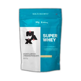 Max Titanium Whey Super Refil Hipercalórico 900g - Chocolate