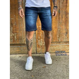 Bermudas Masculinas Jeans - Vários Modelos e Lavagens - Bermuda escura