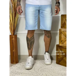 Bermudas Masculinas Jeans - Vários Modelos e Lavagens - Bermuda escura