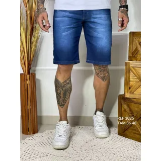 Bermudas Masculinas Jeans - Vários Modelos e Lavagens - Bermuda escura