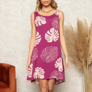 Viscolinho l Vestido com Bolso l Poá - Viscolinho folha verde