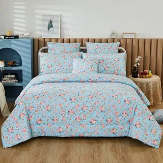Hypercal 400 Fios Edredom Casal Padrão - Estampas Variadas - Floral Variado