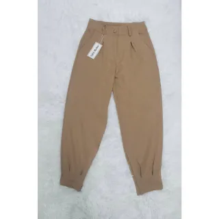 Barra Com Zíper Calça Jogger Feminina Alfaiataria Cenoura - PINK ESCURO