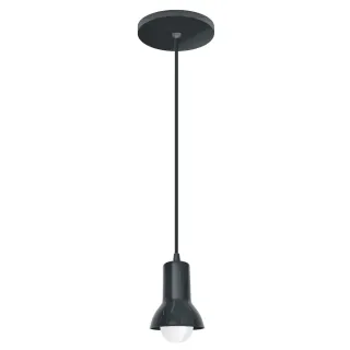 Luminária Pendente Premium Gazplast Plástico 1 Lâmpada - PRETO COM COBRE