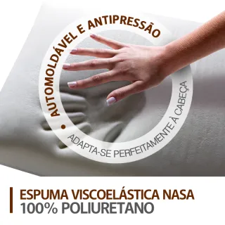 Duoflex Original Travesseiro Nasa Alto 17cm Viscoelástico - Único