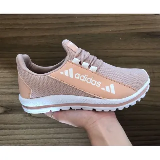 Lançamento Tênis Confortável Adds F1 Feminino Masculino - Corrida, Caminhada e Academia - Pink sola preta