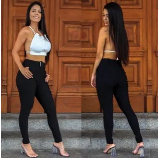 Lançamento: Calça Feminina Skinny Cintura Alta com Cinto - Modela o Corpo - Beng Rose