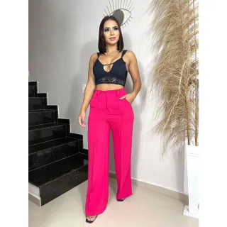 Botão pantalona duna calça - Lilás