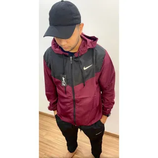 Promoção: Casaco corta vento masculino refletivo - Jaqueta de frio - Azul com preto