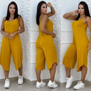 Alça Macacão Pantacourt Blogueira - Azul Royal