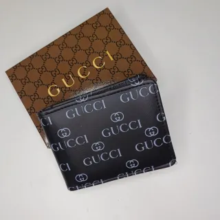 Qualidade otima, Couro Sintetico, Carteira slim Masculina na caixinha - versace metal