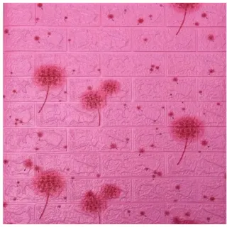 Aplique de Parede em Espuma Tijolo Auto Adesivo 3D - Placa Papel 70x77 cm - NF01  BRANCO C/ ESTRELAS