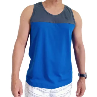 Promoção Regata Esporte Fitness Masculina Básica 2cor 100% algodão - Azul Royal