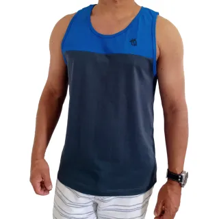 Promoção Regata Esporte Fitness Masculina Básica 2cor 100% algodão - Azul Royal