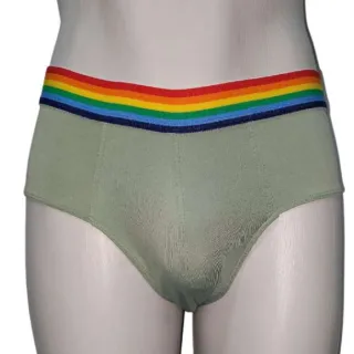 Microfibra respirável cueca slip arco iris - Lilás