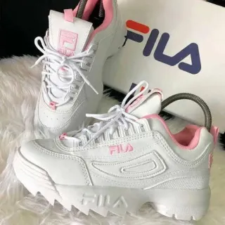 Promoção Tênis Fila Disruptor Casual Adulto Infantil - Homem Mulher - BRANCO FILA