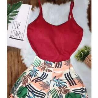 Blusa Feminina Alcinha Kit 3 Unidades - Basica com Bojo Canelada - 1-UNIDADE-  Branco