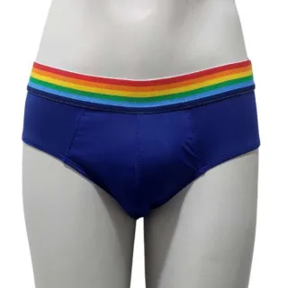 Microfibra respirável cueca slip arco iris - Lilás