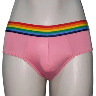 Microfibra respirável cueca slip arco iris - Lilás