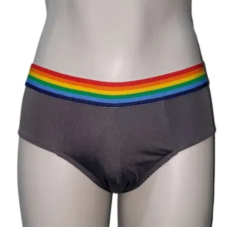 Microfibra respirável cueca slip arco iris - Lilás