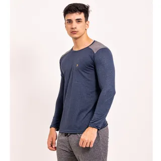 Camiseta Manga Longa Segunda Pele Masculino Academia Treino Camisa Dry Fit - Cinza Claro /Lisa